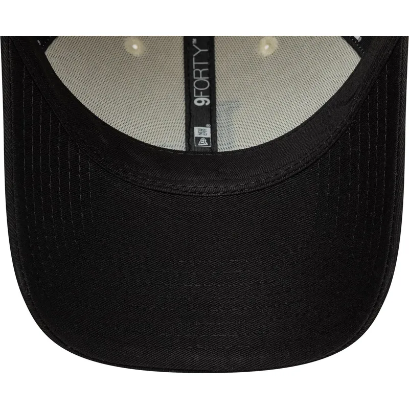 gorra-curva-beige-y-negra-ajustable-9forty-colour-block-de-los-angeles-dodgers-mlb-de-new-era