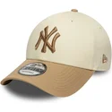epci-curbata-bej-reglabila-9forty-colour-block-de-new-york-yankees-mlb-de-new-era