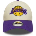 epci-curbata-bej-reglabila-9forty-colour-block-de-los-angeles-lakers-nba-de-new-era