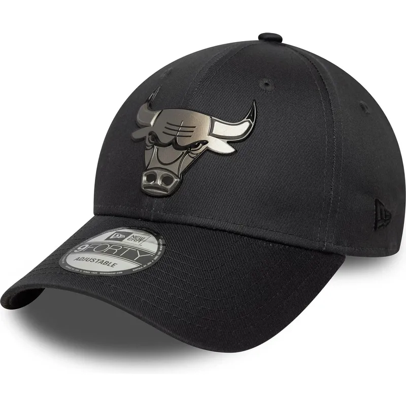 gorra-curva-gris-snapback-9forty-metallic-de-chicago-bulls-nba-de-new-era