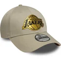 epci-curbata-bej-snapback-9forty-metallic-de-los-angeles-lakers-nba-de-new-era