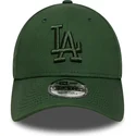 cappellino-con-visiera-curva-verde-regolabile-con-logo-verde-9forty-league-essential-dei-los-angeles-dodgers-mlb-di-new-era
