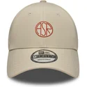 cap-curbata-beige-adjustable-strap-9forty-streetweear-de-associazione-sportiva-roma-serie-a-de-new-era