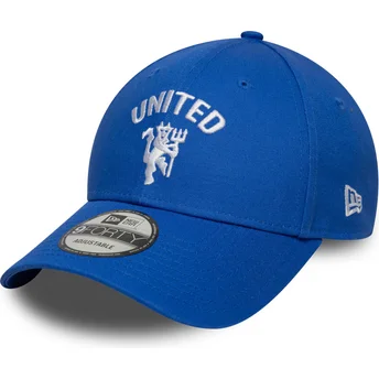 Cap curbată blue adjustable strap 9FORTY Seasonal de Manchester United Football Club Premier League de New Era