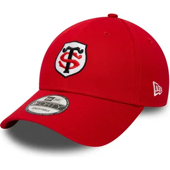 Șepci curbată roșu reglabilă 9FORTY Core de Stade Toulousain Top 14 de New Era