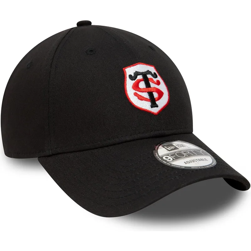 czarna-regulowana-czapka-z-zakrzywionym-daszkiem-9forty-team-logo-stade-toulousain-top-14-new-era