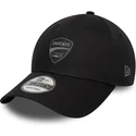 gorra-curva-negra-ajustable-9forty-washed-de-ducati-motor-motogp-de-new-era