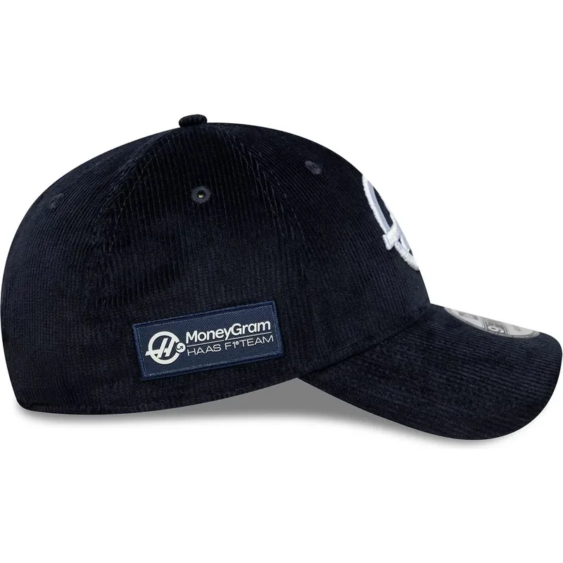 cappellino-con-visiera-curva-blu-marino-regolabile-9forty-cord-di-haas-f1-team-formula-1-di-new-era