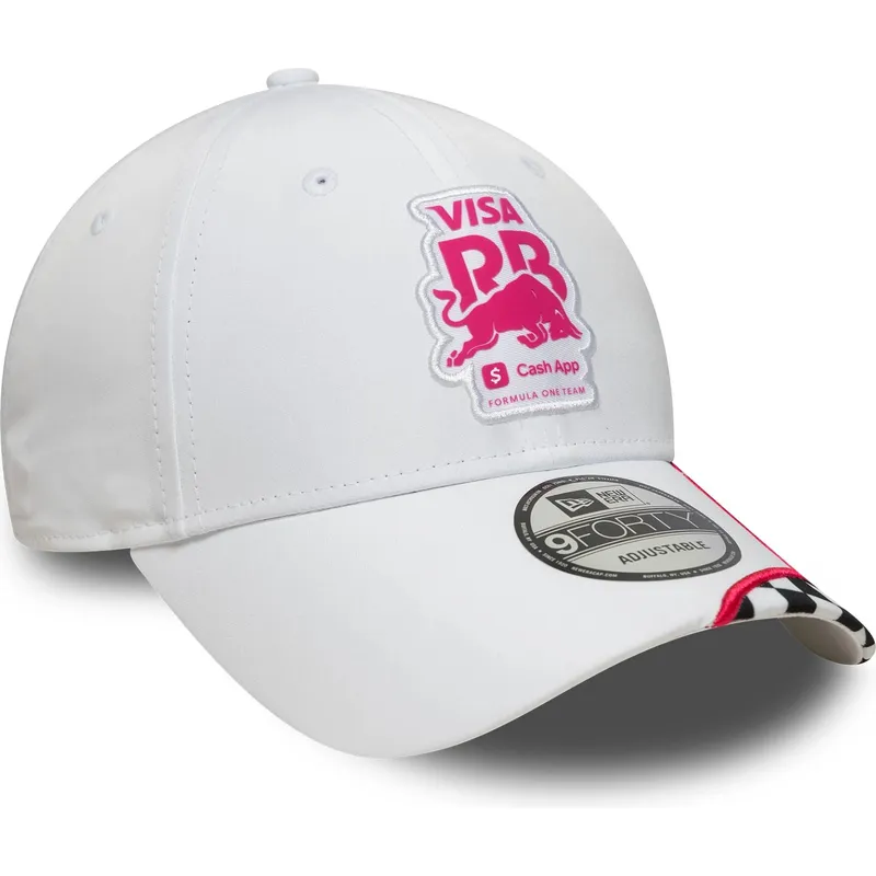 cap-curbata-white-snapback-9forty-checkerboard-de-racing-bulls-f1-team-formula-1-de-new-era