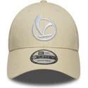casquette-courbee-beige-ajustable-9forty-essential-vespa-piaggio-new-era