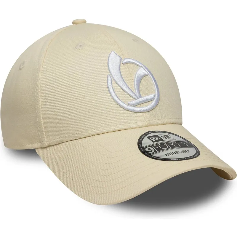 casquette-courbee-beige-ajustable-9forty-essential-vespa-piaggio-new-era