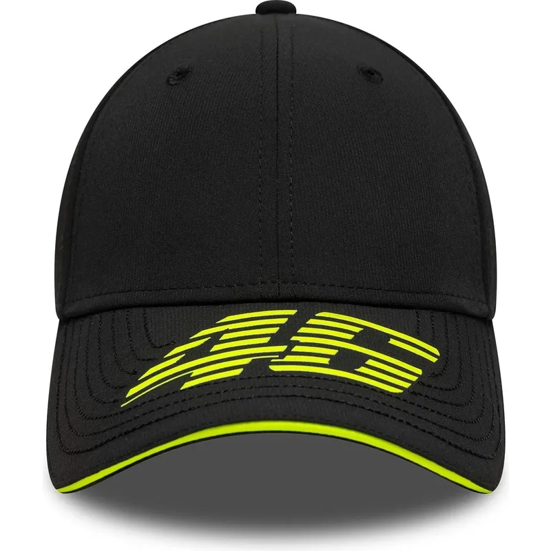 schwarze-verstellbare-curved-cap-9forty-recycled-stripe-von-valentino-rossi-vr46-motogp-von-new-era