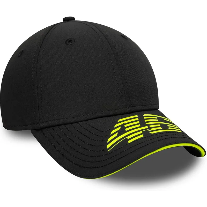 cap-curbata-black-adjustable-strap-9forty-recycled-stripe-de-valentino-rossi-vr46-motogp-de-new-era cap-curbata-black-adjustable-strap-9forty-recycled-stripe-de-valentino-rossi-vr46-motogp-de-new-era