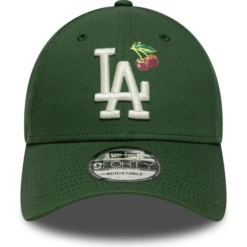 cappellino-con-visiera-curva-verde-regolabile-9forty-fruit-icon-dei-los-angeles-dodgers-mlb-di-new-era
