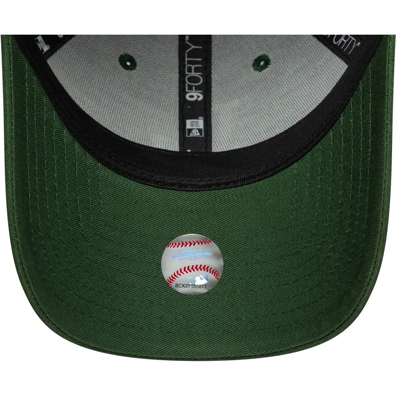 grune-verstellbare-curved-cap-9forty-fruit-icon-der-los-angeles-dodgers-mlb-von-new-era