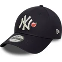 gorra-curva-azul-marino-ajustable-9forty-fruit-icon-de-new-york-yankees-mlb-de-new-era