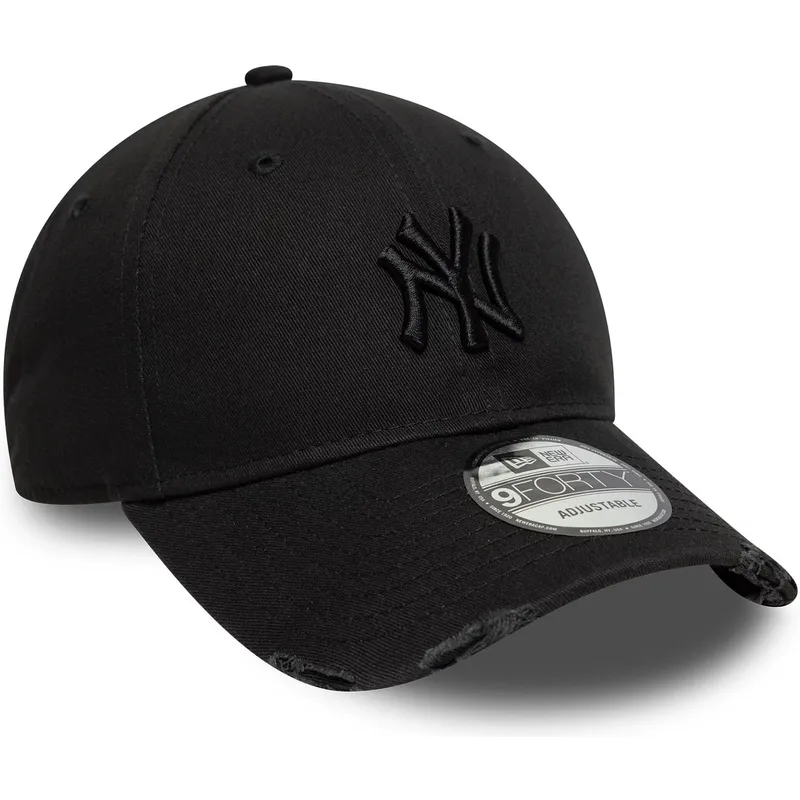 czarna-regulowana-czapka-z-zakrzywionym-daszkiem-z-czarnym-logo-9forty-wash-distress-new-york-yankees-mlb-new-era