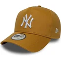 cappellino-curvo-marrone-snapback-9forty-e-frame-league-essential-di-new-york-yankees-mlb-di-new-era