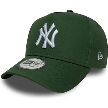 Grüne gebogene Snapback-Kappe 9FORTY E Frame League Essential der New York Yankees MLB von New Era