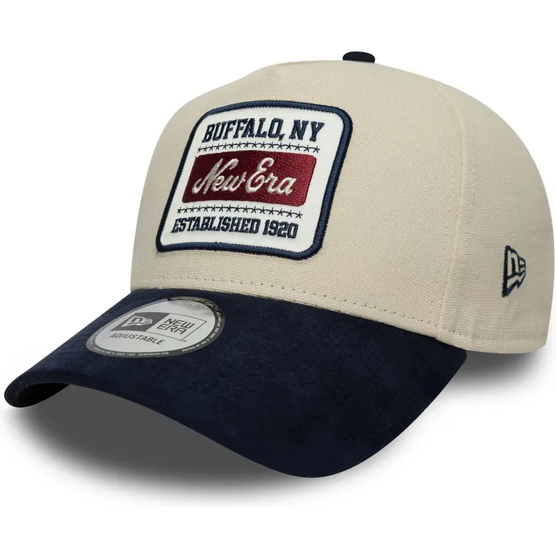 cap-curbata-beige-adjustable-strap-e-frame-de-new-era