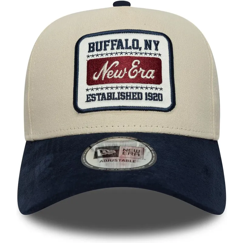 cap-curbata-beige-adjustable-strap-e-frame-de-new-era