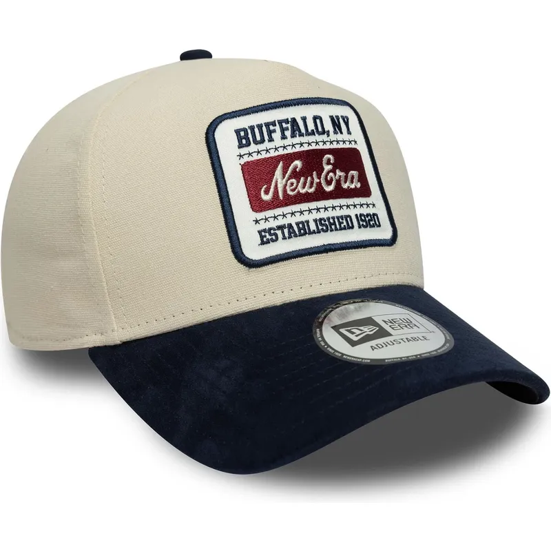 cap-curbata-beige-adjustable-strap-e-frame-de-new-era