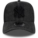 gorra-curva-negra-snapback-9forty-e-frame-denim-de-new-york-yankees-mlb-de-new-era