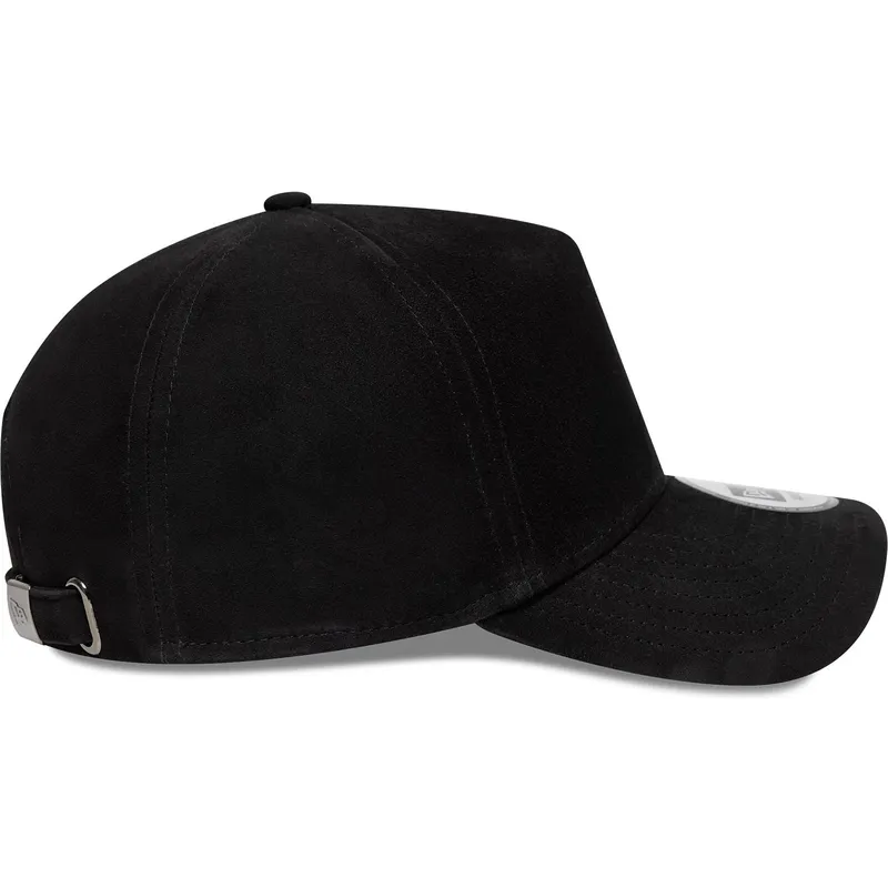 gorra-curva-negra-ajustable-9forty-e-frame-img-suede-de-new-era