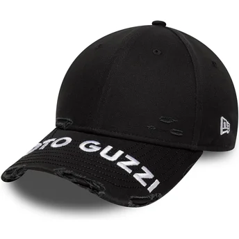 Șepci curbată negru bandă reglabilă 9FORTY M-Crown Distressed de Moto Guzzi de New Era