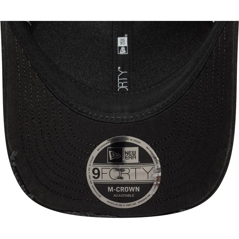 casquette-courbee-noire-ajustable-9forty-m-crown-distressed-moto-guzzi-new-era