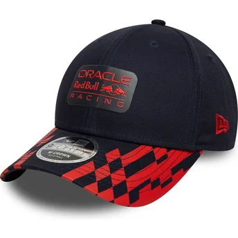 Șepci curbată bleumarin snapback 9FORTY M-Crown Visor Print de Red Bull Racing Formula 1 de New Era