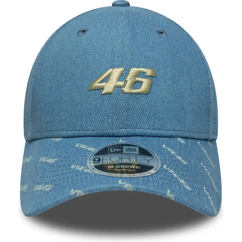 blaue-gebogene-snapback-kappe-9forty-m-crown-denim-von-valentino-rossi-vr46-motogp-von-new-era
