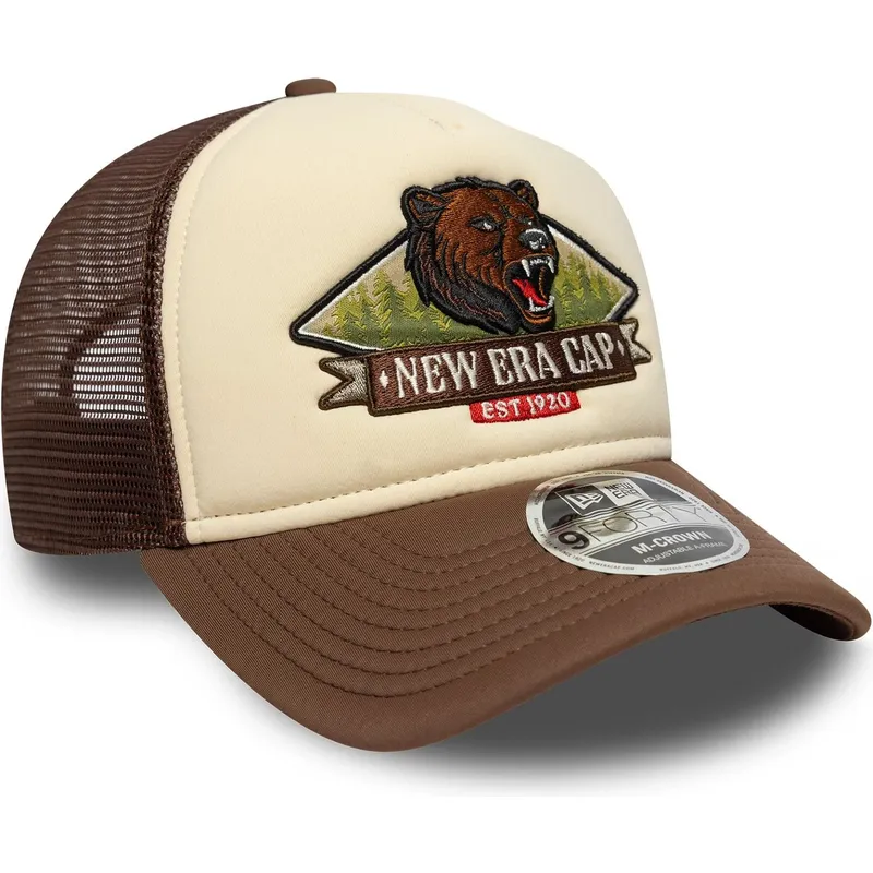 braune-trucker-kappe-9forty-m-crown-graphic-von-new-era