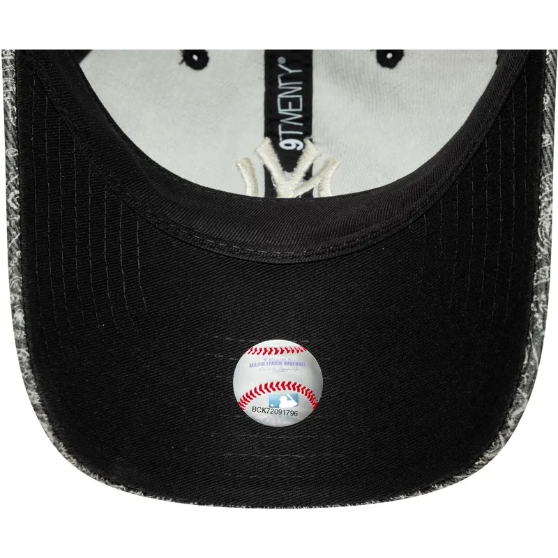 cappellino-curvo-nero-regolabile-9twenty-washed-paisley-dei-new-york-yankees-mlb-di-new-era