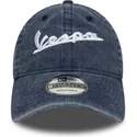 cappellino-curvo-blu-regolabile-9twenty-washed-di-vespa-piaggio-di-new-era