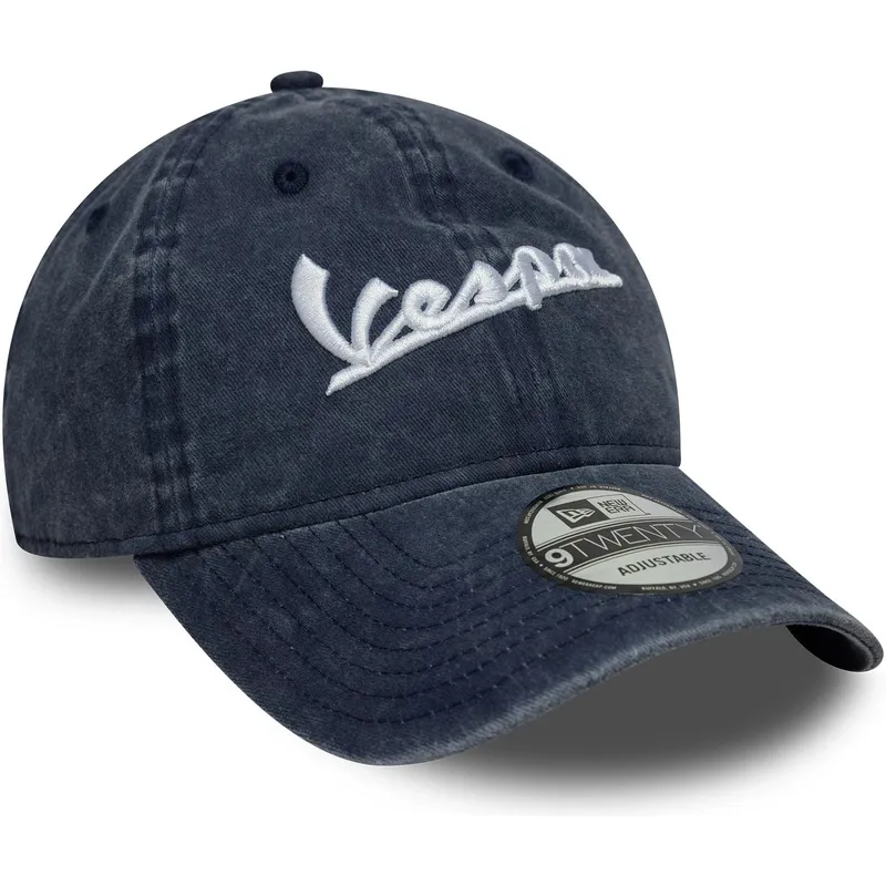new-era-curved-brim-9twenty-washed-vespa-piaggio-blue-adjustable-cap
