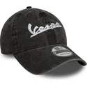 cap-curbata-black-adjustable-strap-9twenty-washed-de-vespa-piaggio-de-new-era