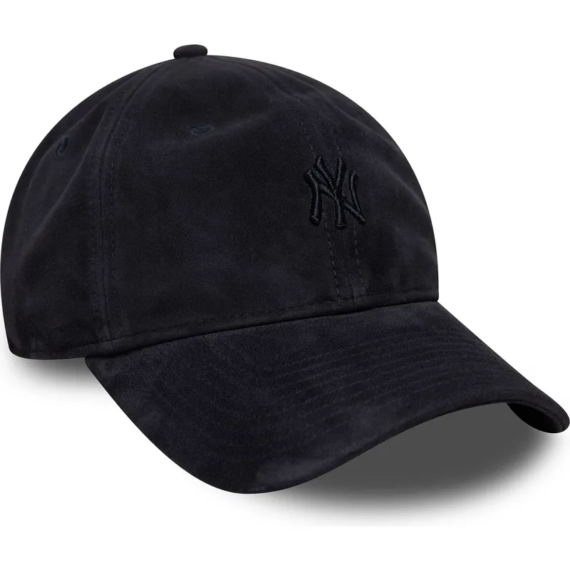 marinbla-bojd-keps-justerbar-med-marinblatt-logo-9twenty-suede-fran-new-york-yankees-mlb-av-new-era