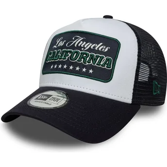 Șepci curbată bleumarin snapback A Frame Location de Los Angeles Ciudades y Playas California de New Era
