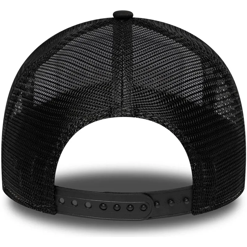 casquette-trucker-blanche-et-noire-a-frame-location-austin-villes-et-plages-texas-new-era