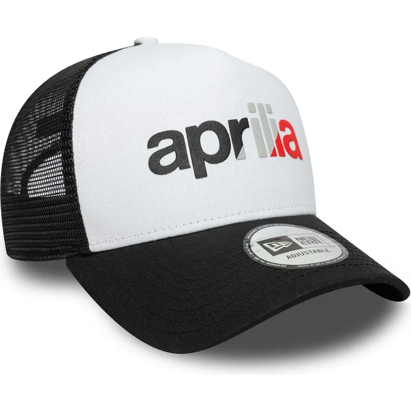 epci-curbata-negru-snapback-a-frame-wordmark-de-aprilia-piaggio-de-new-era