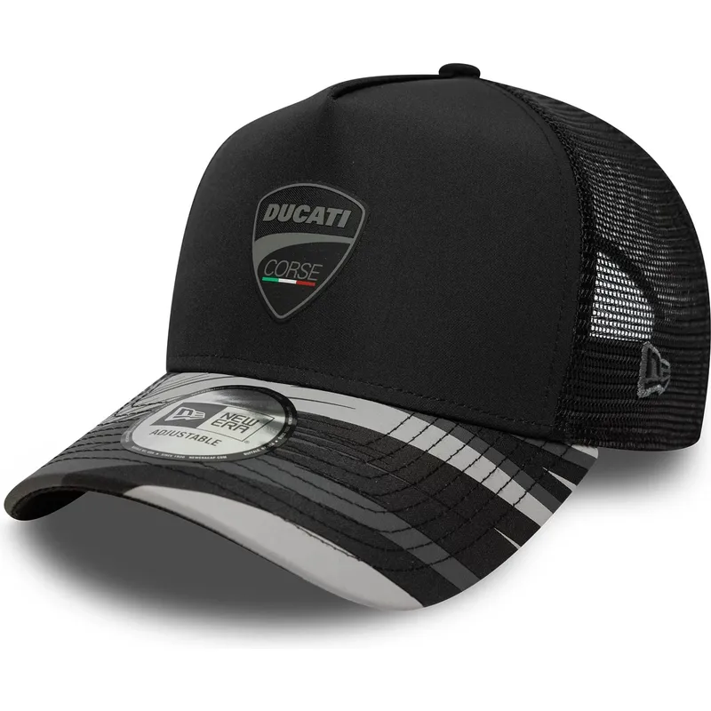 casquette-trucker-noire-e-frame-print-ducati-motor-motogp-new-era