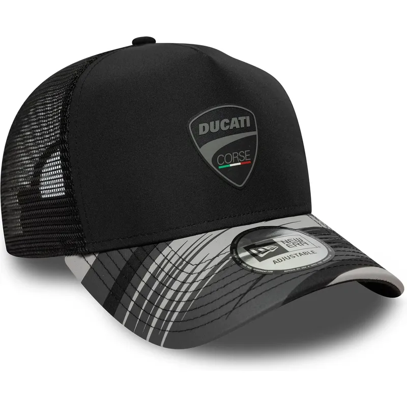 casquette-trucker-noire-e-frame-print-ducati-motor-motogp-new-era