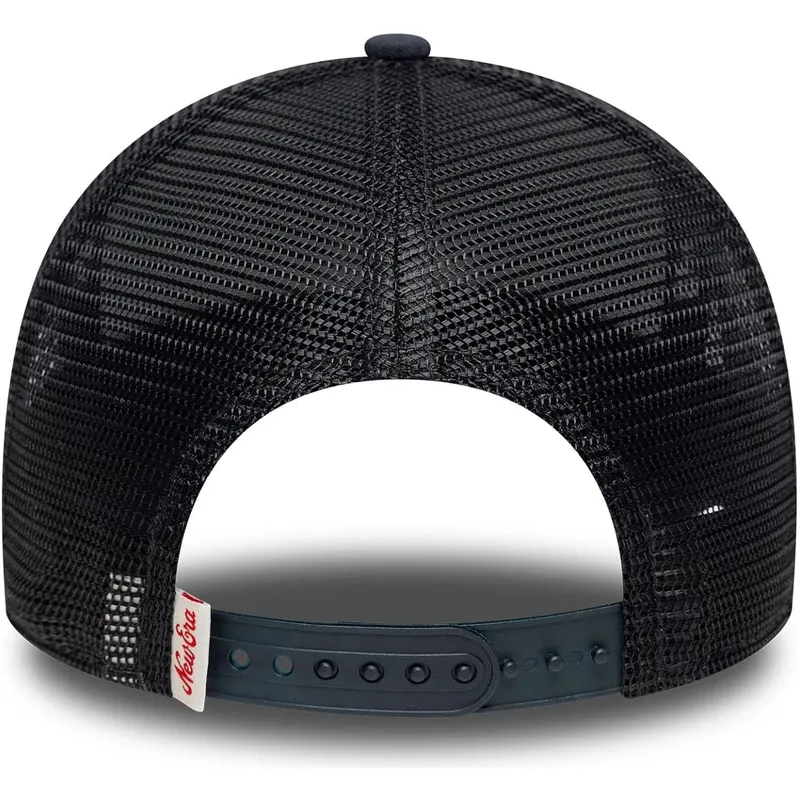 cappellino-trucker-blu-marino-a-frame-oval-canvas-distress-di-new-era