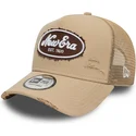 epci-curbata-maro-snapback-a-frame-oval-canvas-distress-de-new-era