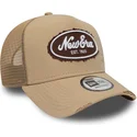 epci-curbata-maro-snapback-a-frame-oval-canvas-distress-de-new-era