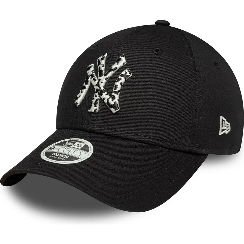svart-justerbar-kurvad-keps-for-dam-9forty-animal-infill-fran-new-york-yankees-mlb-av-new-era