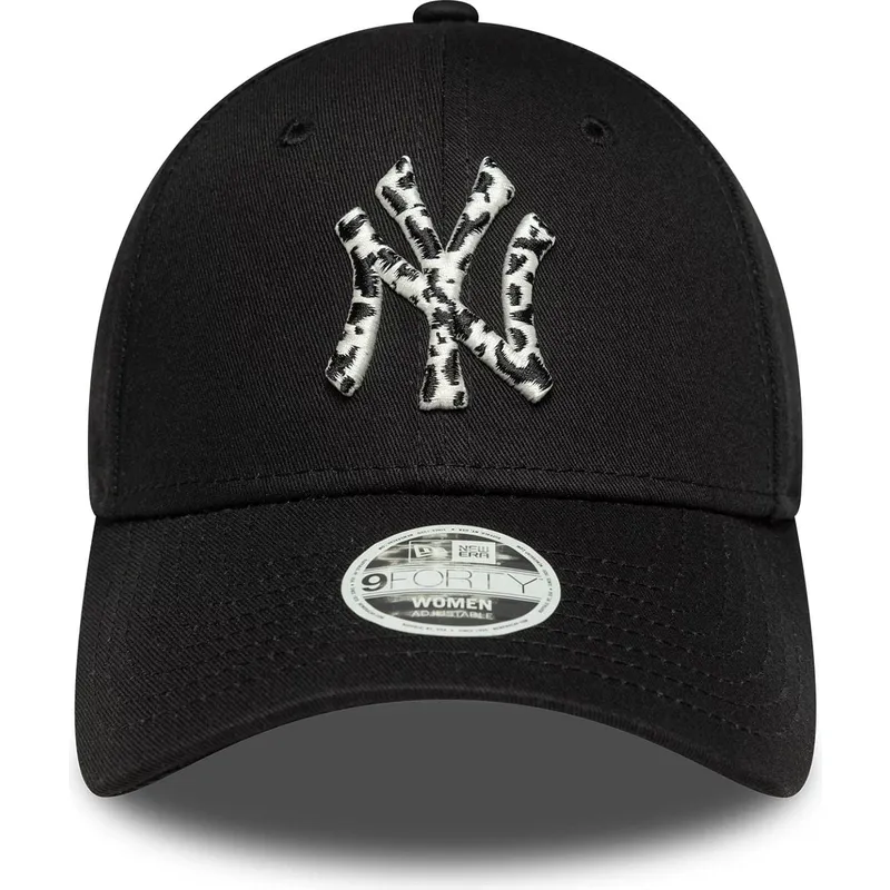 svart-justerbar-kurvad-keps-for-dam-9forty-animal-infill-fran-new-york-yankees-mlb-av-new-era
