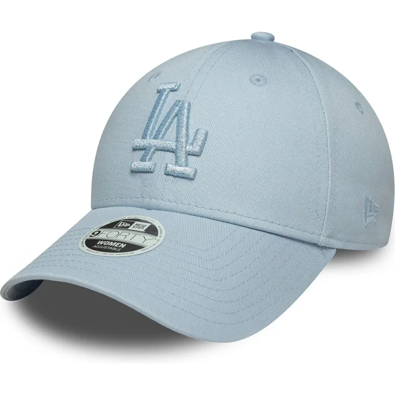 jasnoniebieska-regulowana-czapka-z-zakrzywionym-daszkiem-z-niebieskim-logo-dla-kobiet-9forty-metallic-logo-los-angeles-dodgers-m