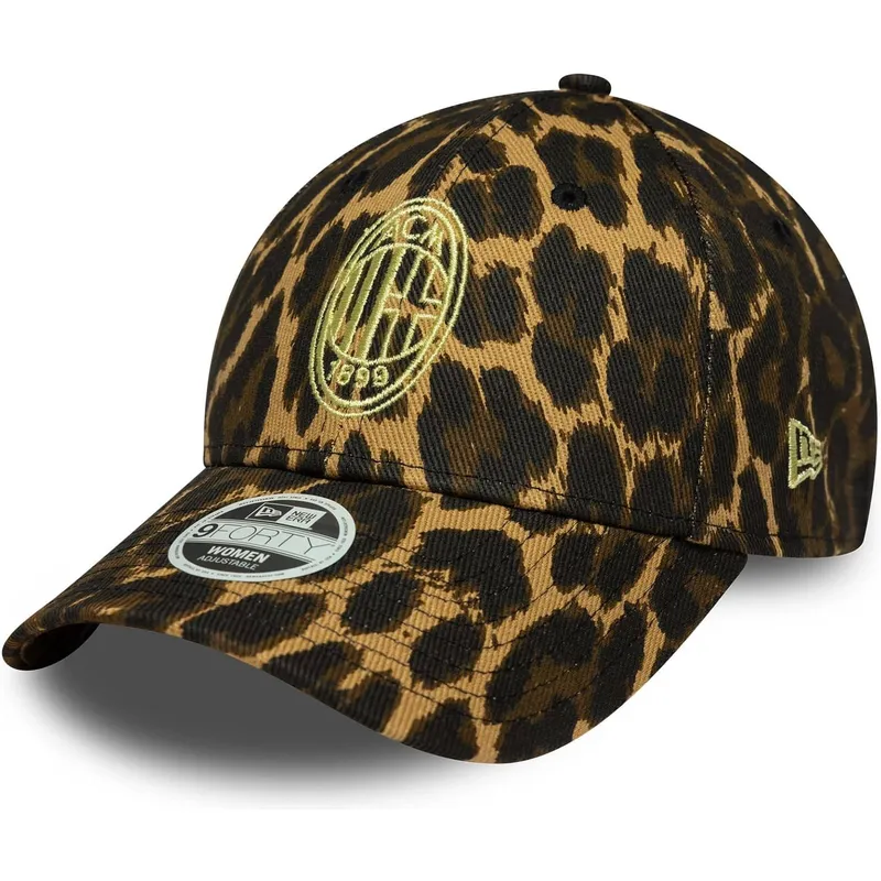 cappellino-curvo-leopardato-regolabile-da-donna-9forty-dell-ac-milan-serie-a-di-new-era